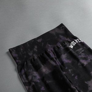 BIG WOLF LOYALTY "EVERSON SEAMLESS" LEGGINGS IN BIG PURPLE NIGHT MARBLE